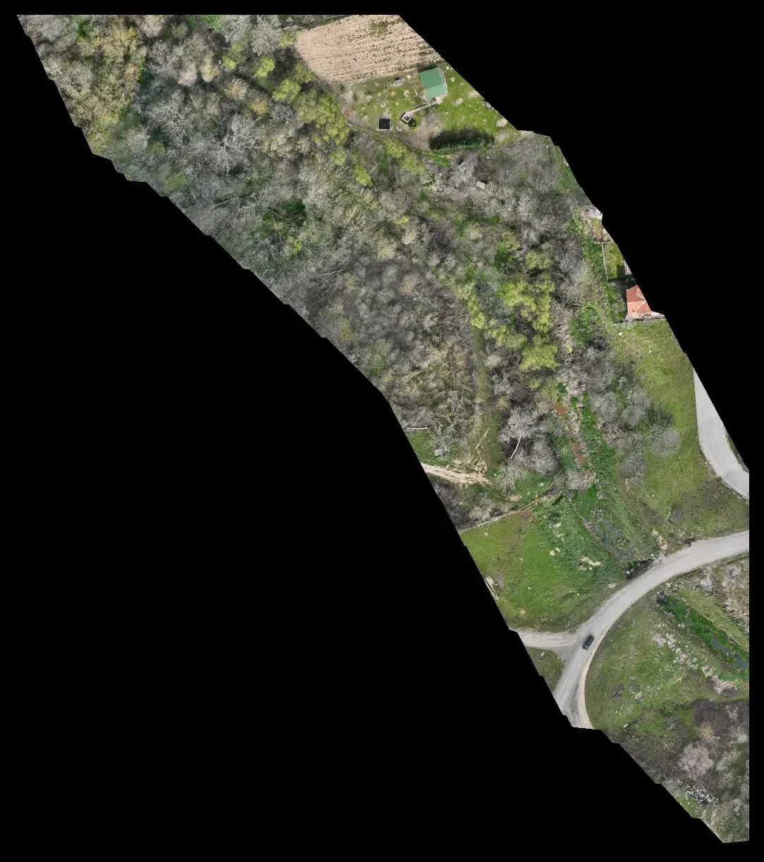 LiDAR mapping for a stream improvement project