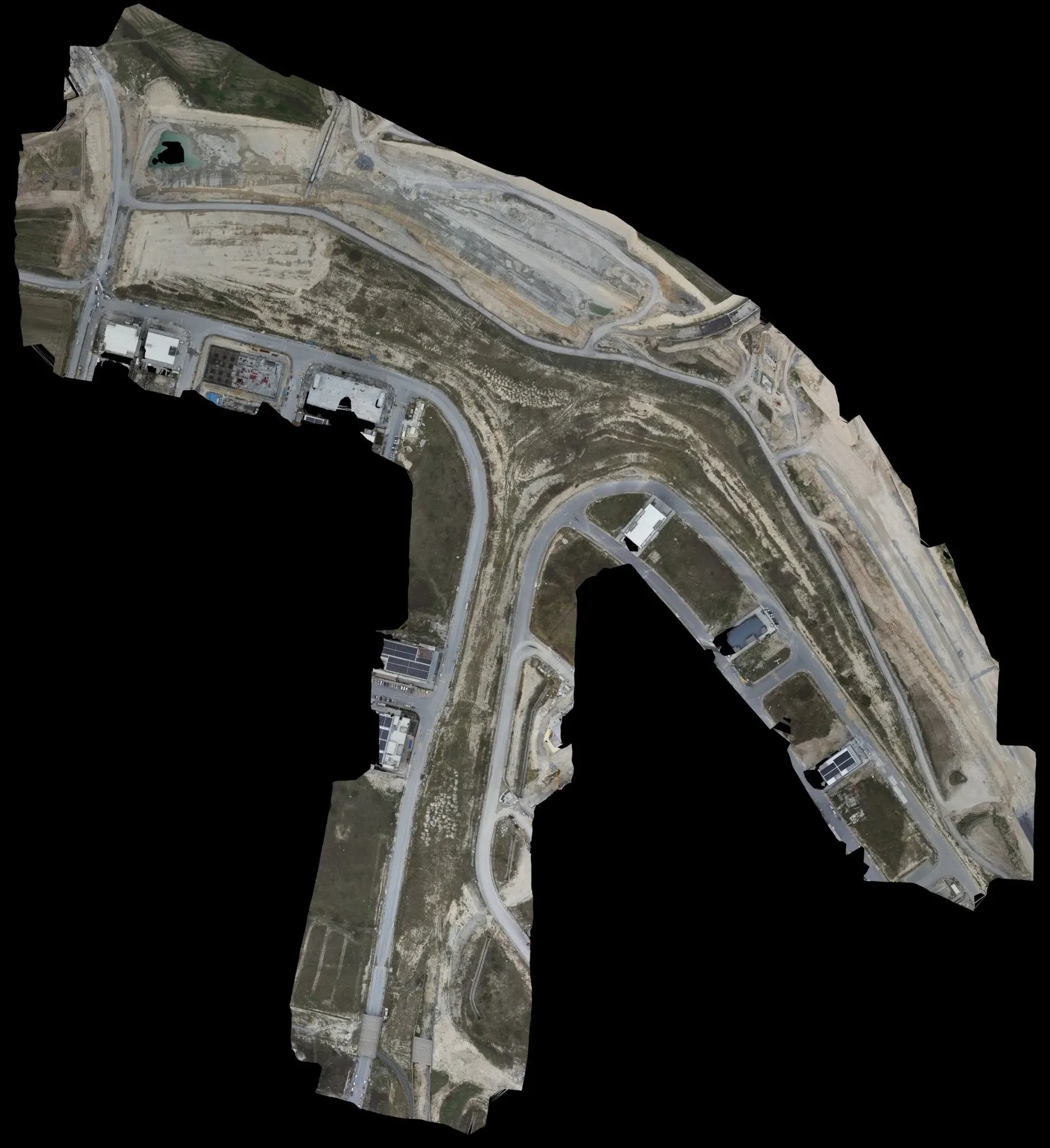 Volume and spot heights at a fill site