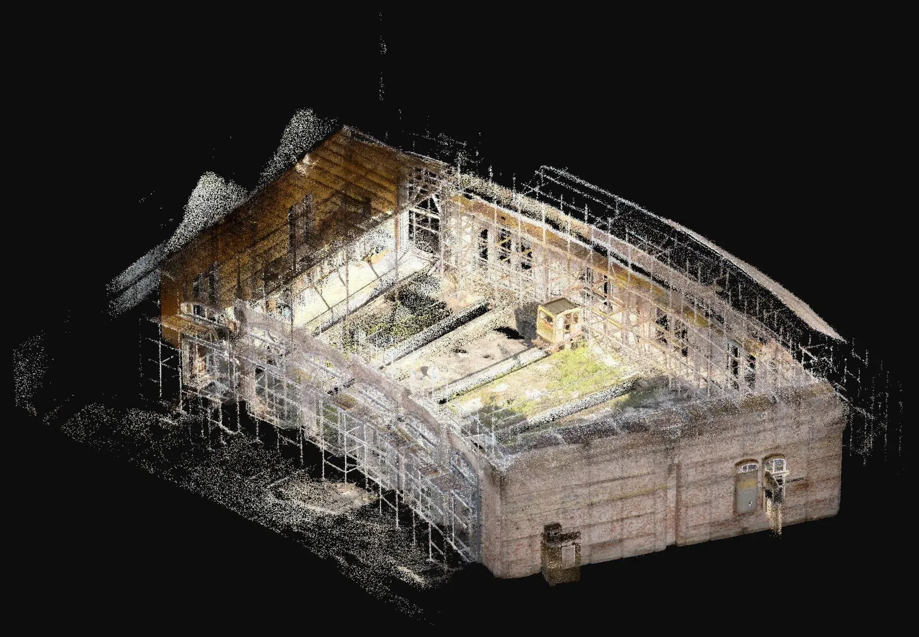 Colour laser scan point cloud of the building