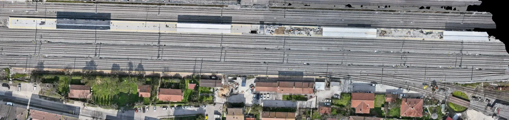 Overview orthophoto of the station site