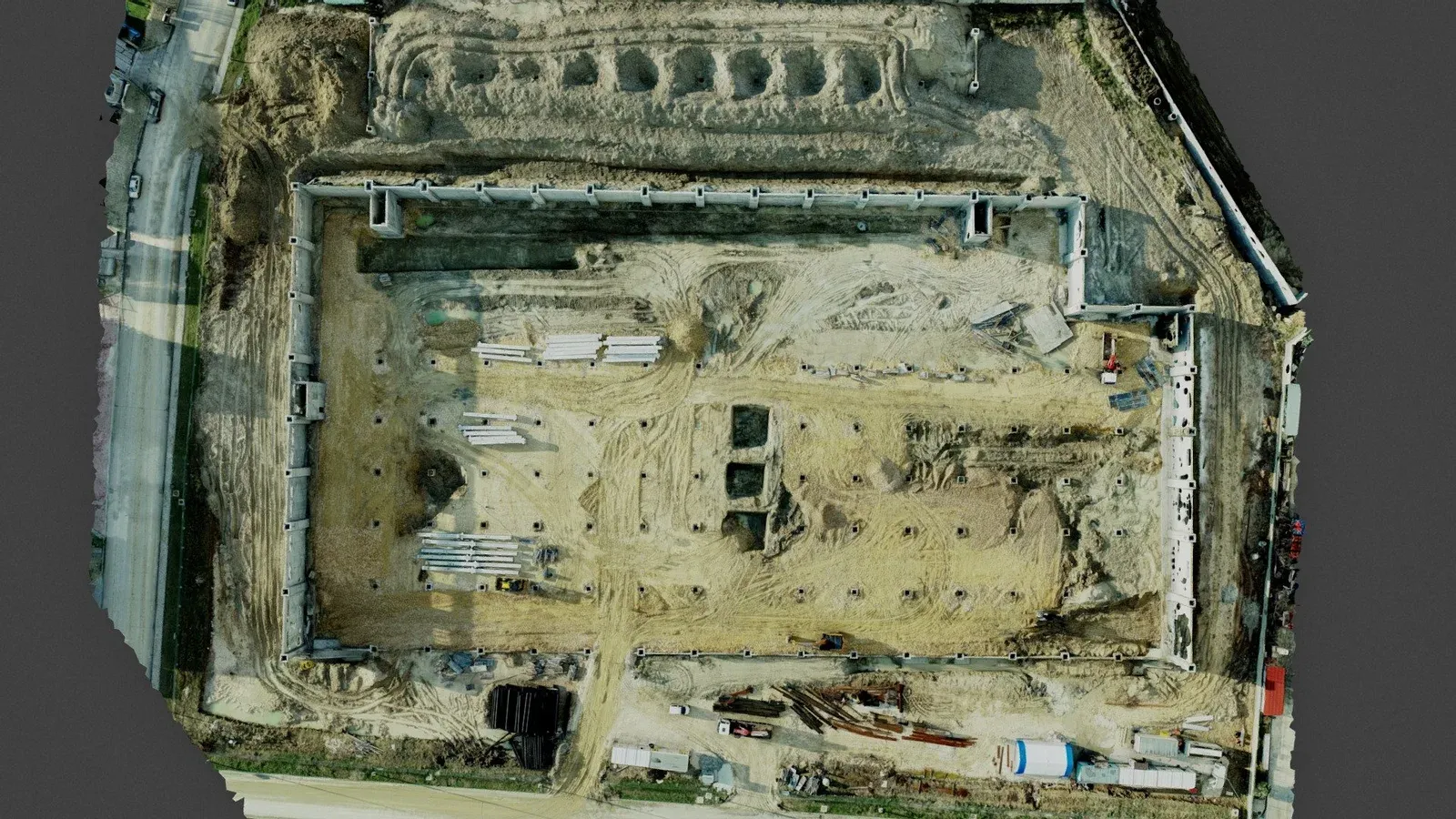 Baustelle der Bross-Fabrik