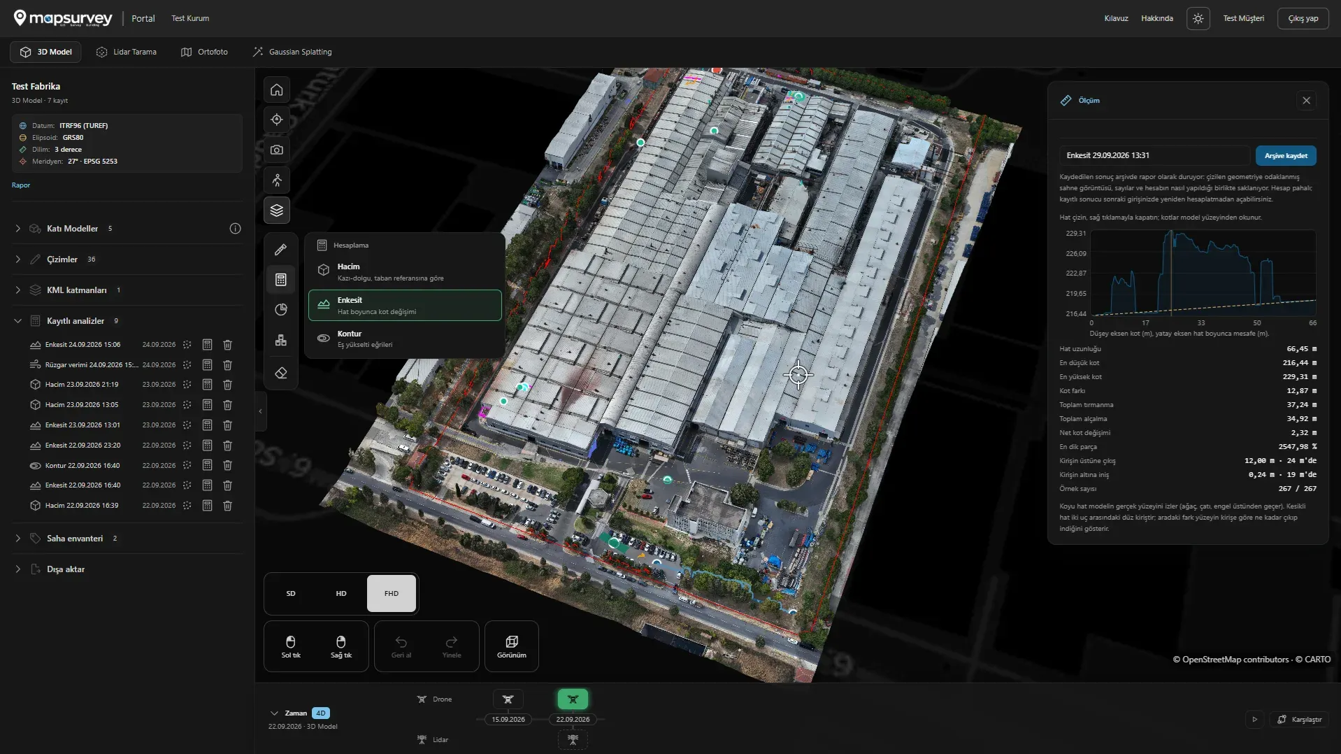 Gemelo digital de un proyecto de obra en MapSurvey 3D Portal